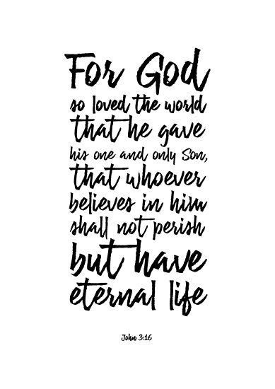 John 3:16 - For God so loved the world... - Christian Scripture ...