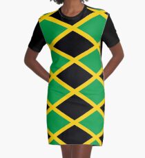 Drapeau national jamaïcain Robe t-shirt