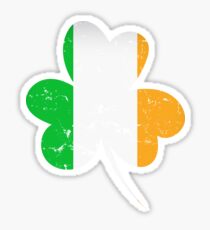 St Patricks day Irish flag distressed Sticker
