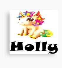 Holly Name / Inspired by The Color of Money Canvas Print