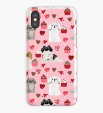 Pekingese valentines day dog breed cupcakes love hearts pet pattern gifts iPhone Case