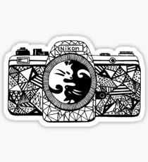 Ying Yang CatCam Sticker