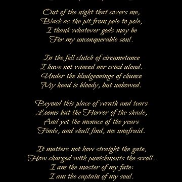 Artwork thumbnail, Invictus-William Ernest Henley by HHPhotographyFL
