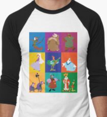 Robin Hood Charaktere Baseballshirt für Männer