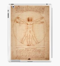Vitruvian Man by Leonardo da Vinci 1490 iPad Case/Skin