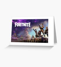 Fortnite Loading Screen with writing Greeting Card