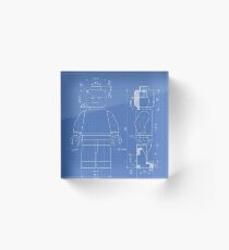 Lego Minifig Patent Acrylic Block