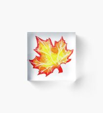 Maple Leaf Acrylic Block