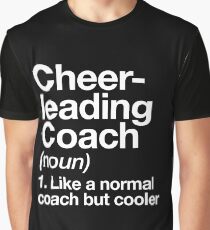 Cheerleading Coach Funny Definition Trainer Gift Design Graphic T-Shirt