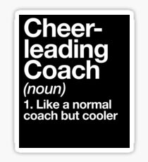 Cheerleading Coach Funny Definition Trainer Gift Design Sticker