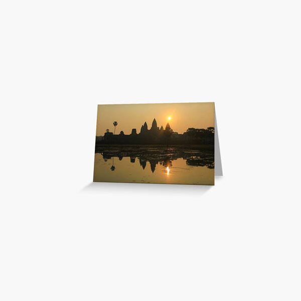 Angkor Wat Temple sunrise Greeting Card