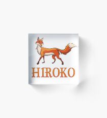Hiroko Fox Acrylic Block