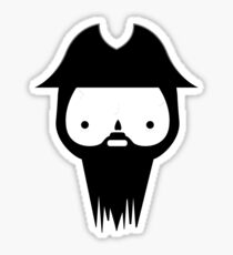 Black Beard Sticker