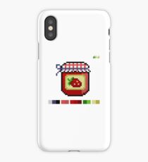 Strawberry jam jar iPhone Case