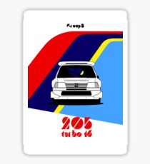 Group B colours | 205 Turbo 16 Sticker