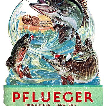 Pflueger Fishing Poster for Sale by Retrorockit