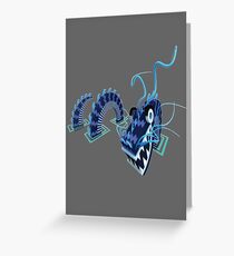 Blue dragon Greeting Card