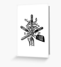 Vintage chef tools Greeting Card