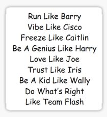 Be Like Team Flash Sticker