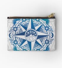 Journey to Moon Mountain | Turquoise Navy Ombré Studio Pouch