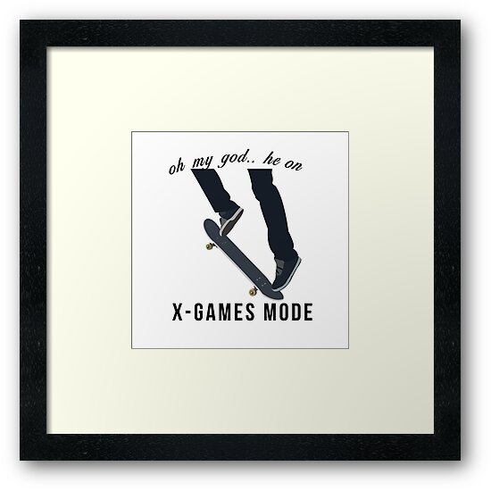 "X Games mode vine" Framed Prints by savagedesigns Redbubble