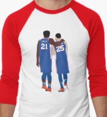 Ben Simmons et Joel Embiid T-shirt baseball manches ¾