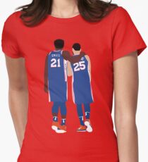 Ben Simmons und Joel Embiid Tailliertes T-Shirt