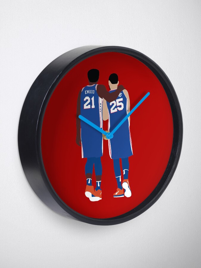 Alternate view of Ben Simmons and Joel Embiid Clock