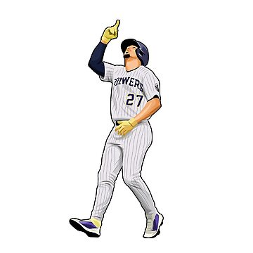  Christian Yelich & Willy Adames Baseball Player Art