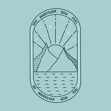 "You're Gonna Go Far Lyrics" Sticker for Sale by The Turquoise Brush