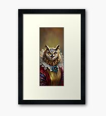 Lady Owl, das Gericht ounounsellor Gerahmtes Wandbild