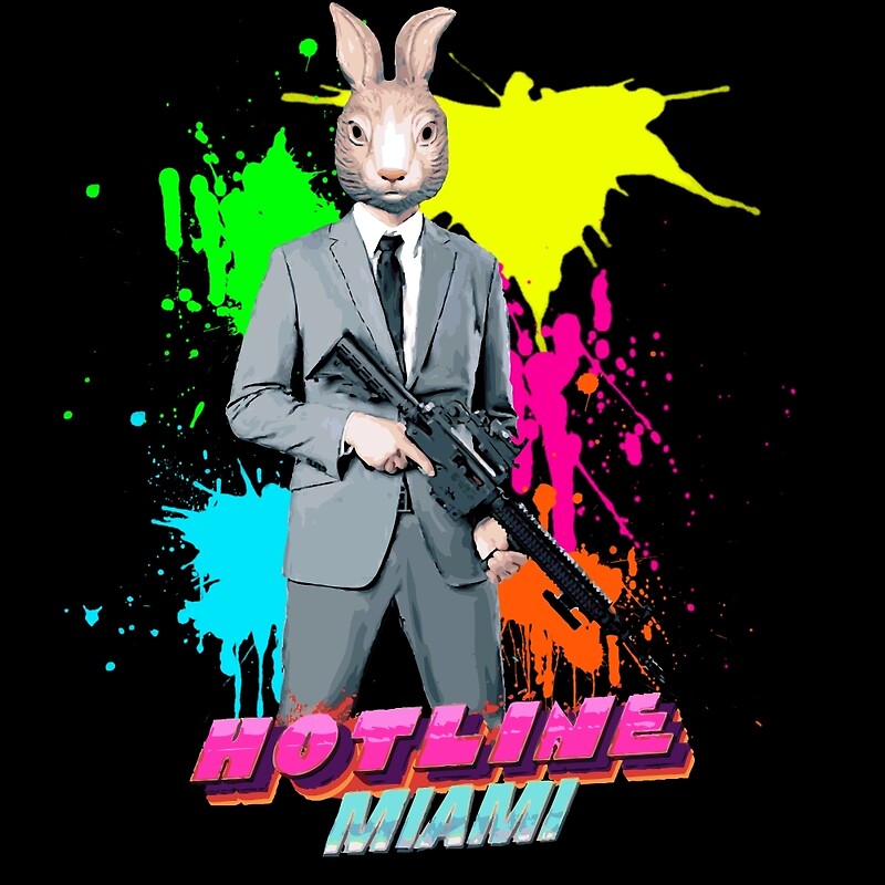 "Hotline Miami Graham the Rabbit Mask" Posters by StrawberryMo
