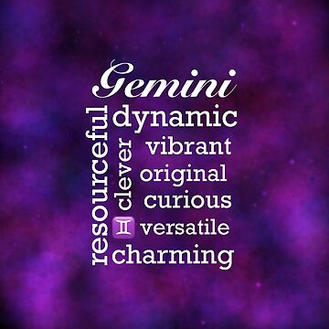 Gemini zodiac sign character traits Sticker