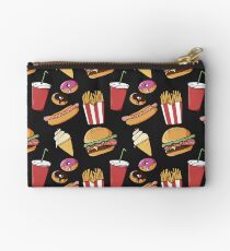 Fast-food pattern (black) Studio Pouch