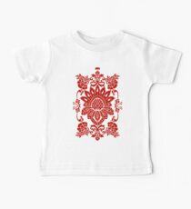 Damask in red Baby Tee