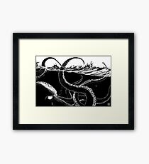 Kraken Rules the Sea Framed Print