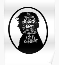Sherlock Holmes Profile Poster