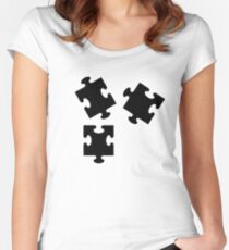 Jigsaw puzzle Women's Fitted Scoop T-Shirt