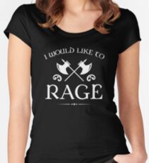 Barbarian - I Would Like To Rage Women's Fitted Scoop T-Shirt