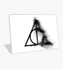HP Hallows - half sand explosion - wand, cloak , stone Laptop Skin