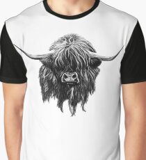 Scottish Highland Cow Graphic T-Shirt
