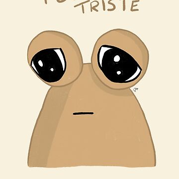 Pou Sad Sticker by Pintoranimation