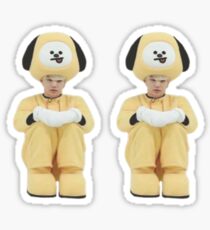 Cute BTS Min Yoongi Suga Sticker Set ( BT21 Chimmy meme) Sticker