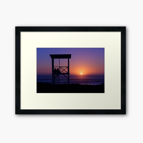 Sunset love Framed Art Print