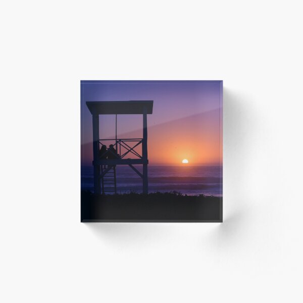 Sunset love Acrylic Block