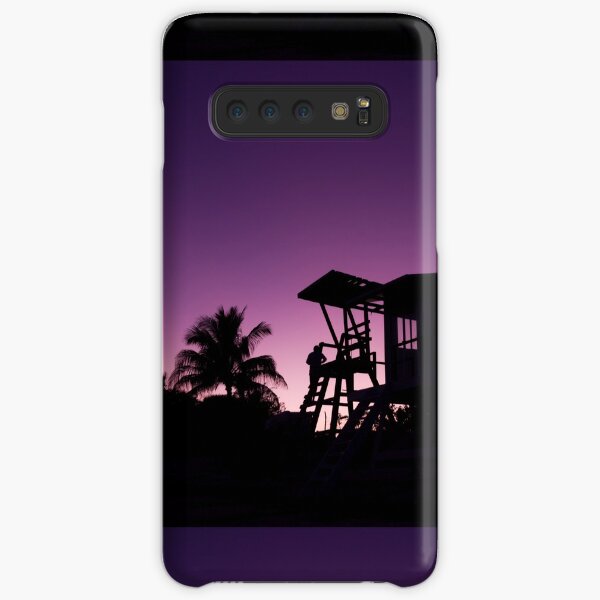 Baywatch tower silhouette sunset Samsung Galaxy Snap Case