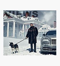 Drake mit Hund Ansichten Tapisserie Fotodruck