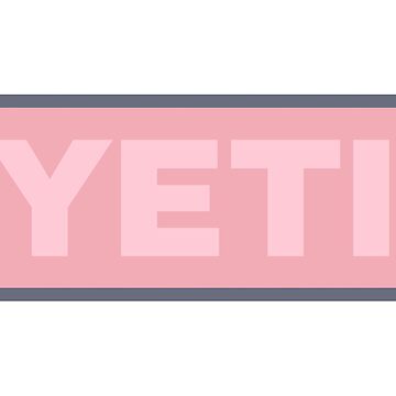 Ice Pink Yeti Sticker Sticker for Sale by brookehend