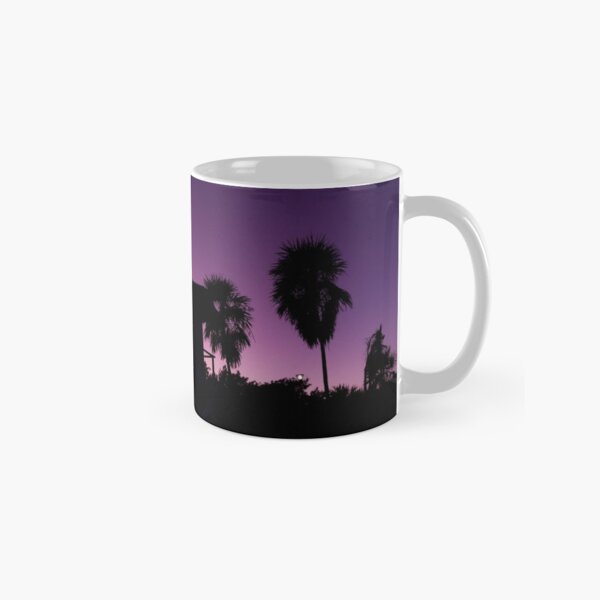 Baywatch tower silhouette sunset Classic Mug