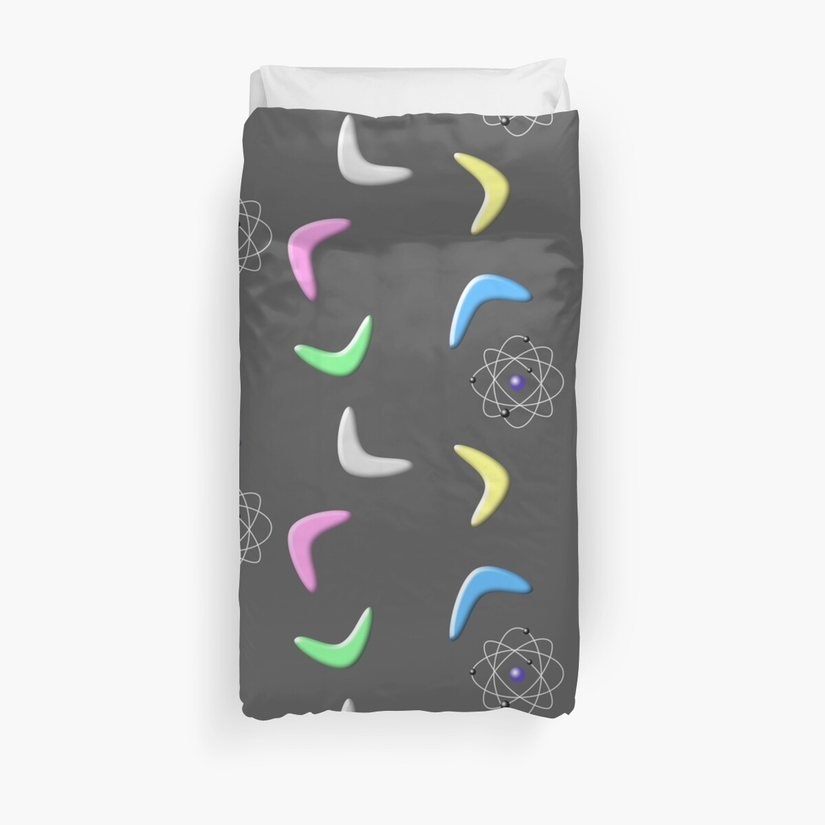 Atomic Boomerangs Midcentury Modern Duvet Cover By Henrynelsonks